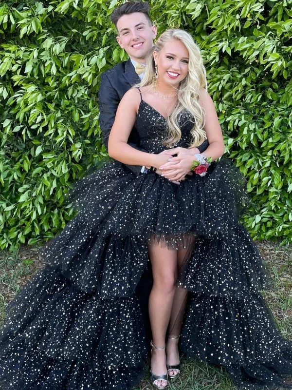 Last Chance velvet dressvelvet dressHigh Low V Neck Layered Black Tulle Long Prom Dresses, High Low Black Formal Dresses, Black Evening Dresses SP2956 Last Chance velvet dressvelvet dressHigh Low V Neck Layered Black Tulle Long Prom Dresses, High Low Black Formal Dresses, Black Evening Dresses SP2956