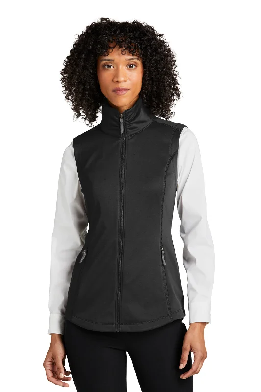 Best Deals oversized trench coatPort Authority Womens Collective Smooth Fleece Full Zip Vest - Deep Black