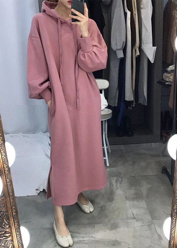 Best Seller boho-chic dressboho-chic dressUnique Pink Hooded side open Warm Fleece Sweatshirts dress Winter Best Seller boho-chic dressboho-chic dressUnique Pink Hooded side open Warm Fleece Sweatshirts dress Winter