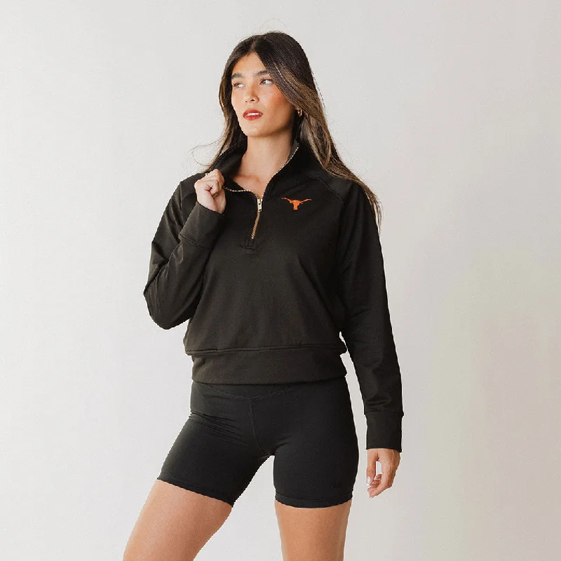 Steals and Deals Texas Oxford Zip-Up, Black