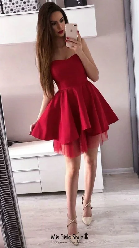 Price Reduction modern dressmodern dressDiscount Short Red Homecoming Dress