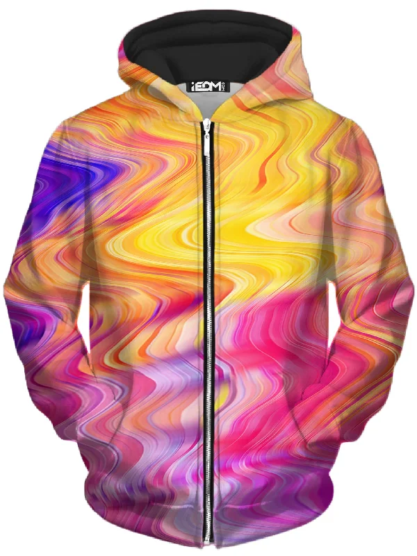 classic hoodiePsychedelic Aftershock Unisex Zip-Up Hoodie