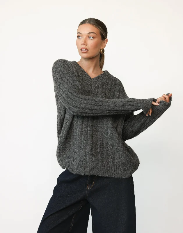 Buy Now Baely Knit Jumper (Slate)
