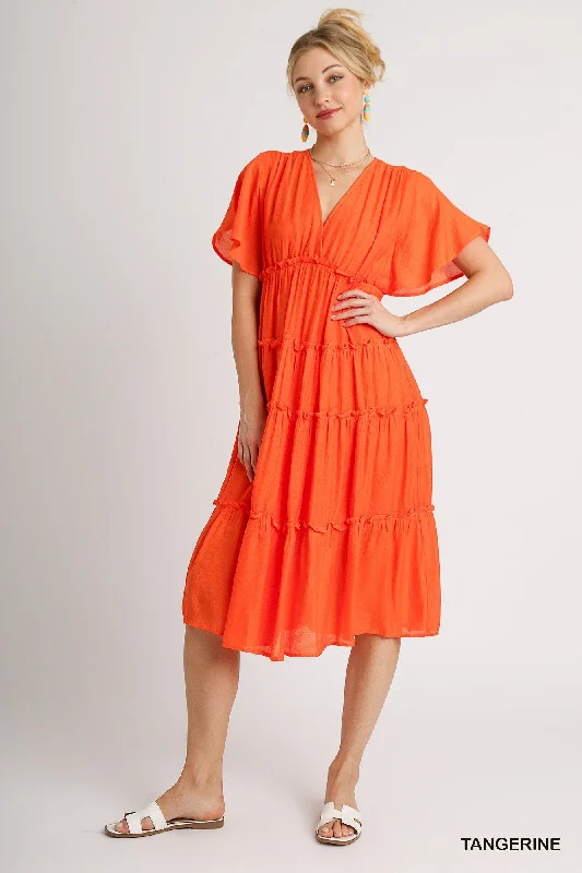Early Access velvet dressvelvet dress"Tangerine"