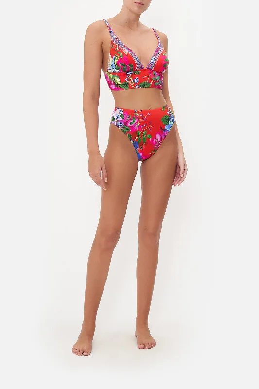 Deal Frenzy HIGH WAIST HIGH LEG PANT BIRDS OF A FEATHER