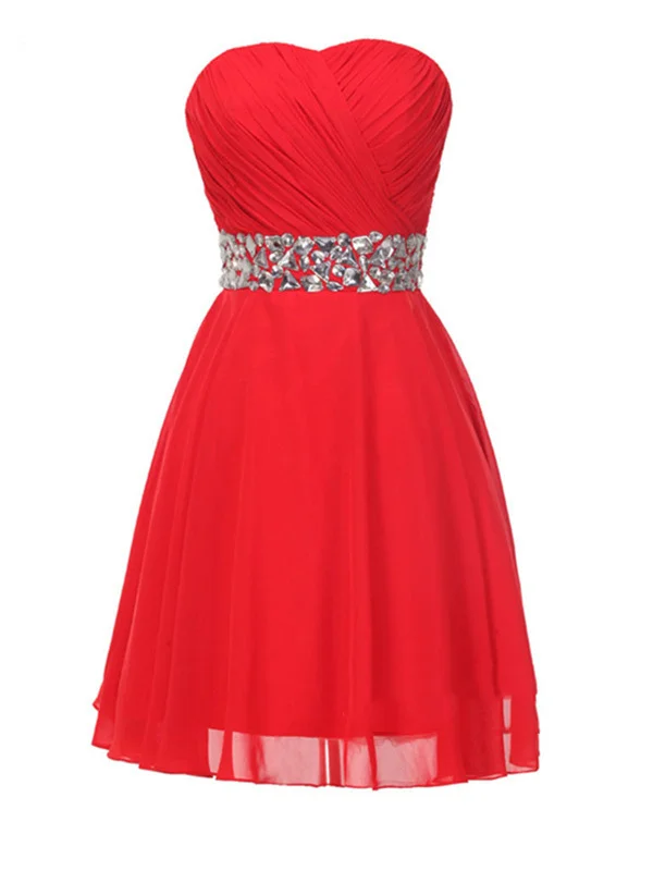 Bargain Prices layered dresslayered dressA Line Short Red Prom Dresses,Short Red Graduation Dresses,Short Red Homecoming Dress