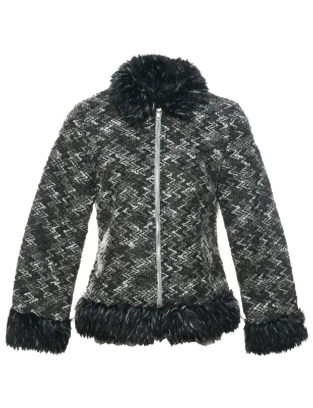 Limited Availability soft coatDark Grey Jacket - S