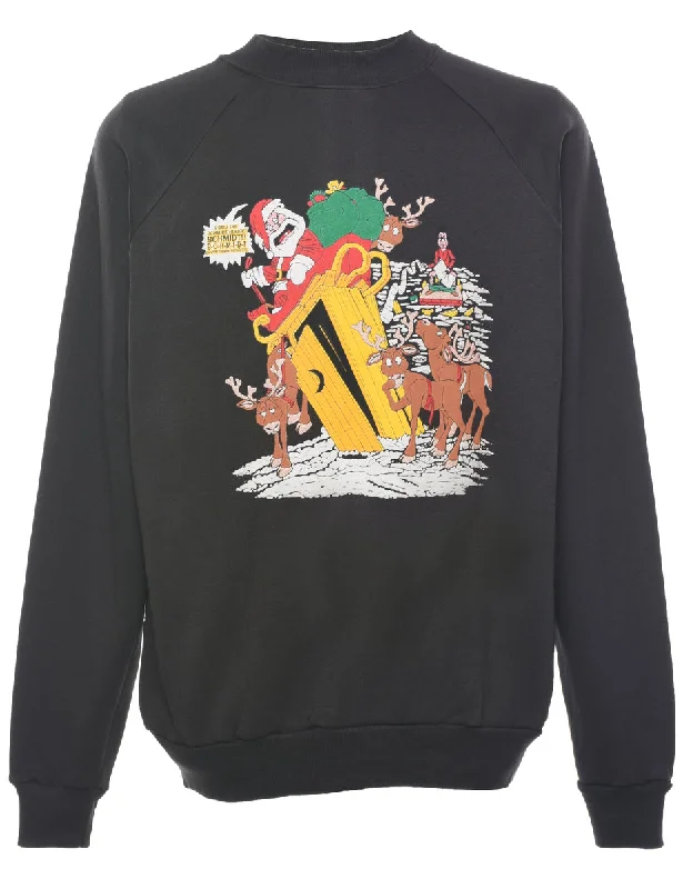 Price Buster long coatSanta Claus Design Christmas Sweatshirt - L