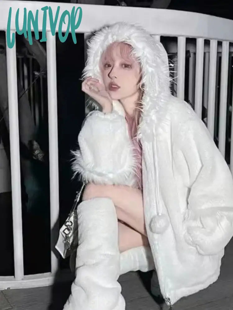 Instant Savings Lunivop Fairy Grunge Coat Women Y2k Aesthetic Tops Hooded Zipper Jackets Vintage Egirl Clothes Streetwear Kurtka Damska Outwear