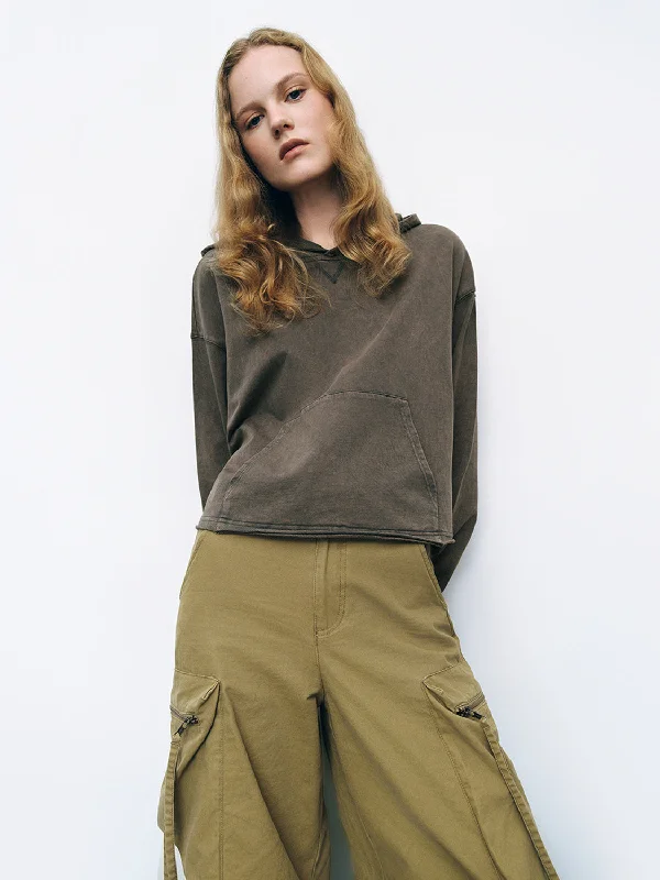Special Price Hooded Loose Sweatshirt