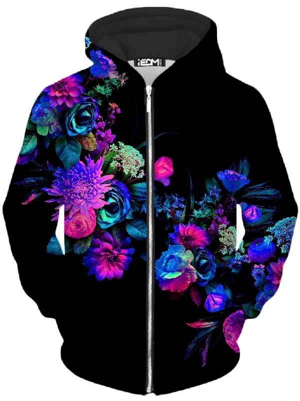 oversized pullover sweatshirtDarkest Bloom Unisex Zip-Up Hoodie