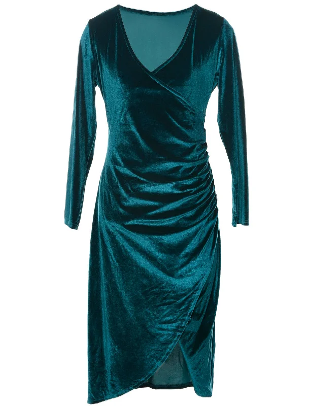 fitted coatVelvet Evening Dress - S