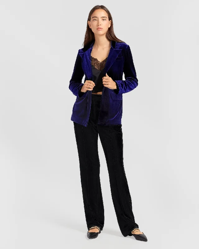 Year-End Clearance windproof jacketEternity Velvet Blazer - Royal Blue