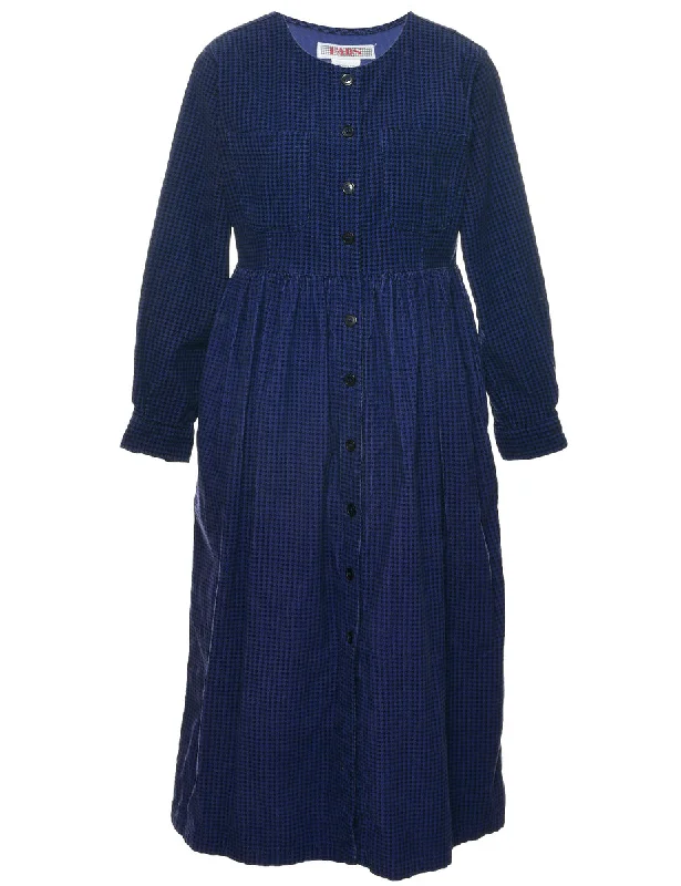 Shop and Save wool coatPurple Checked Dress - M