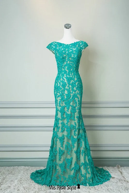 Price Fest trendy bodycon dresstrendy bodycon dressFit and Flare Cap Sleeve Lace Formal Party Dress