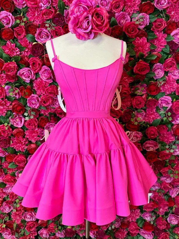 Deal Frenzy statement dressstatement dressOpen Back Pink Short Prom Dresses, Pink Homecoming Dresses SP2790 Deal Frenzy statement dressstatement dressOpen Back Pink Short Prom Dresses, Pink Homecoming Dresses SP2790
