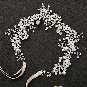 Take Advantage stylish dressstylish dressExplosive white handmade Crystal Tiara Bridal garland Hair accessories Pearl headband Headpieces  692378900508