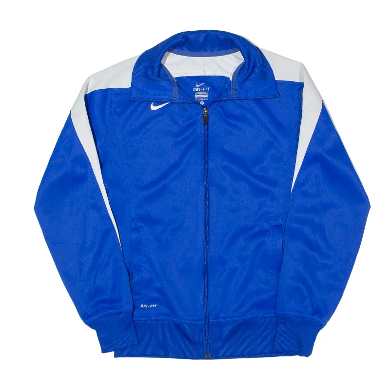 Members Only trendy jacketNIKE Dri-Fit Track Jacket Blue Womens M