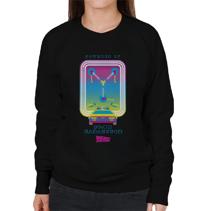 premium gym hoodieBack to the Future DMC Delorean Flux Capacitor Gradient Women's Sweatshirt