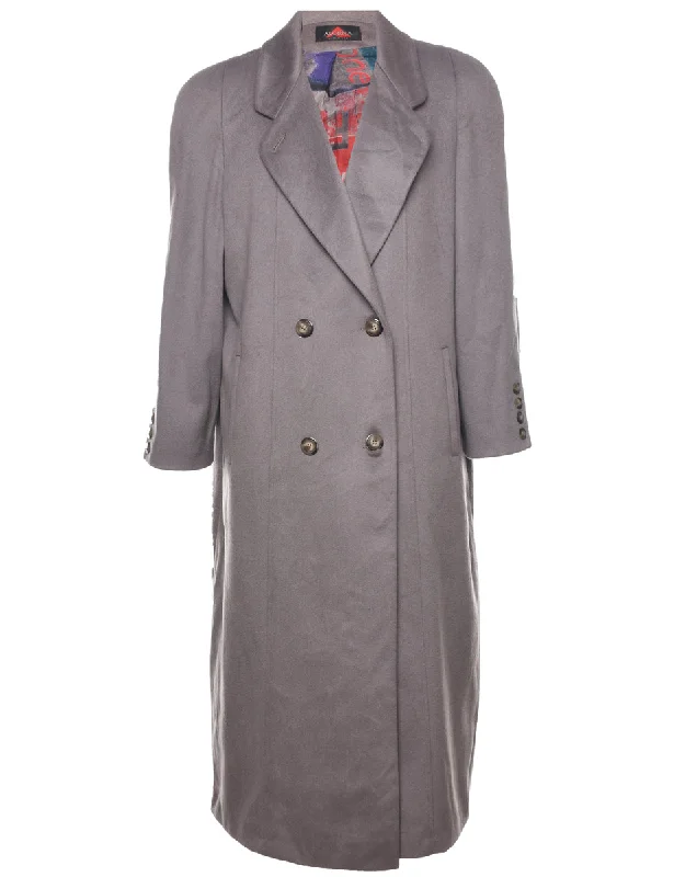 Best Seller windbreaker jacketLight Grey Wool Coat - L