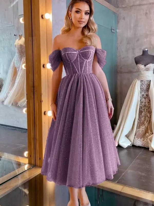Savings Galore casual shift dresscasual shift dressOff Shoulder Purple Beaded Tea Length Prom Dresses, Off the Shoulder Homecoming Dresses, Purple Formal Graduation Evening Dresses SP2740 Savings Galore casual shift dresscasual shift dressOff Shoulder Purple Beaded Tea Length Prom Dresses, Off the Shoulder Homecoming Dresses, Purple Formal Graduation Evening Dresses SP2740
