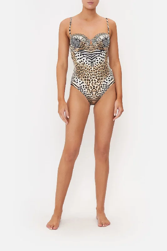 Bonus Savings UNDERWIRE CUP ONE PIECE FOR THE LOVE OF LEO