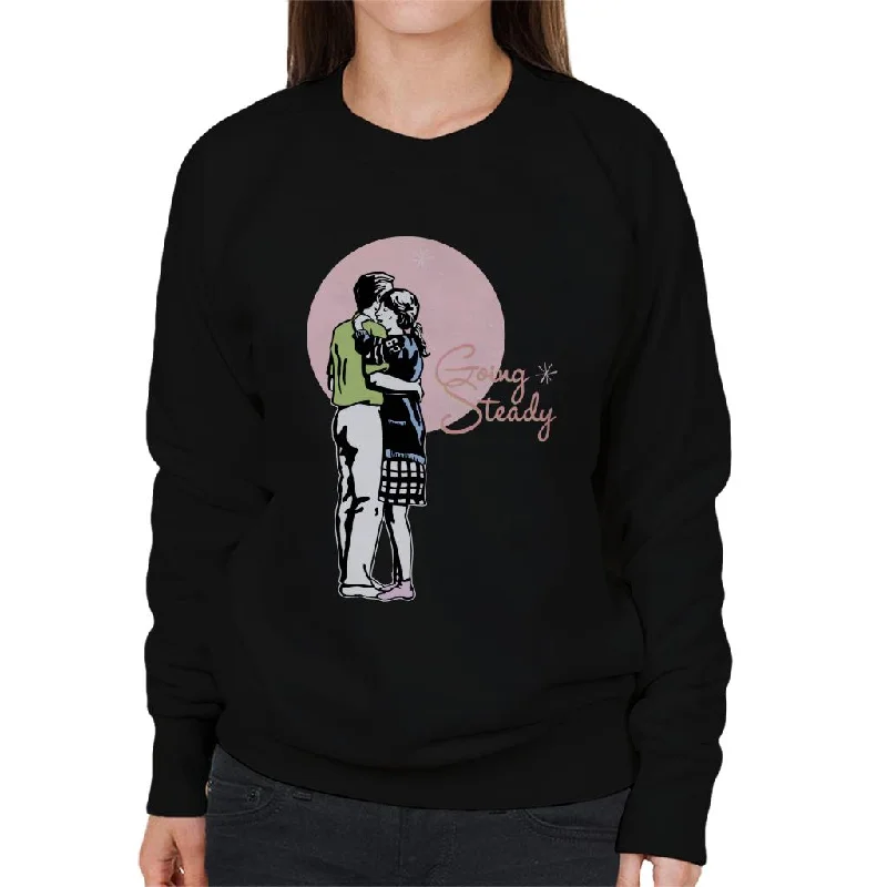 performance workout sweatshirtAmerican Graffiti Going Steady Women's Sweatshirt