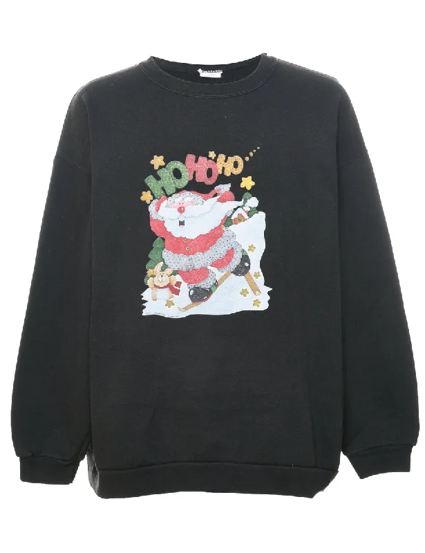 Value Deals puffer jacketSanta Claus Christmas Sweatshirt - XL