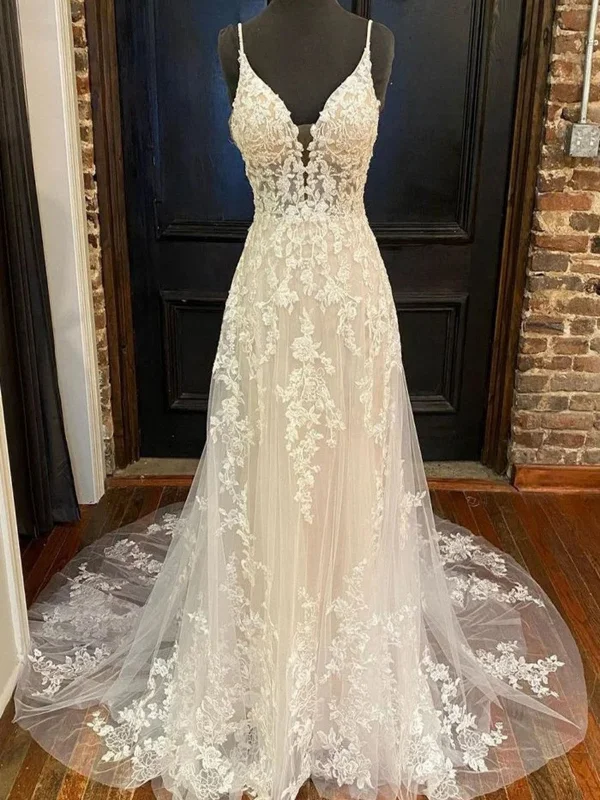 Super Deal flowy dressflowy dressV Neck Open Back Ivory Lace Long Prom Dresses with Train, Ivory Lace Formal Evening Dresses, Ivory Wedding Dresses SP2918 Super Deal flowy dressflowy dressV Neck Open Back Ivory Lace Long Prom Dresses with Train, Ivory Lace Formal Evening Dresses, Ivory Wedding Dresses SP2918