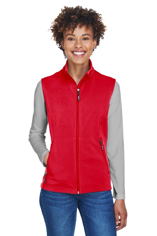 Daily Deals oversized puffer coatCore 365 Womens Cruise Water Resistant Full Zip Fleece Vest - Classic Red