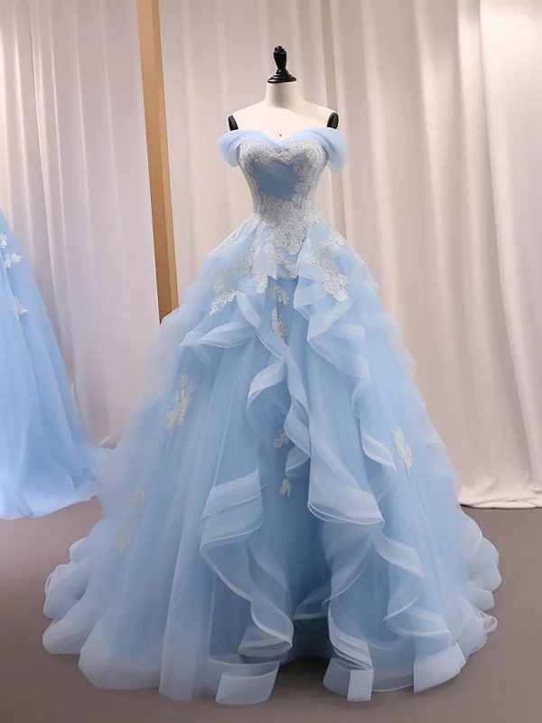Major Savings pleated maxi dresspleated maxi dressOff Shoulder Light Blue Tulle Long Prom Dresses with Lace Appliques, High Low Light Blue Formal Evening Dresses, Light Blue Ball Gown SP2924 Major Savings pleated maxi dresspleated maxi dressOff Shoulder Light Blue Tulle Long Prom Dresses with Lace Appliques, High Low Light Blue Formal Evening Dresses, Light Blue Ball Gown SP2924
