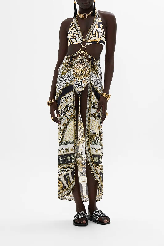 Hurry In LONG SARONG WITH CLIP TEMPLES OF DENDARA