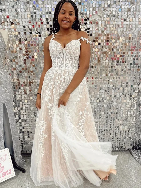 Limited Availability sleek midi dresssleek midi dressElegant Champagne Lace Prom Dresses Long, Champagne Lace Formal Evening Dresses SP2685