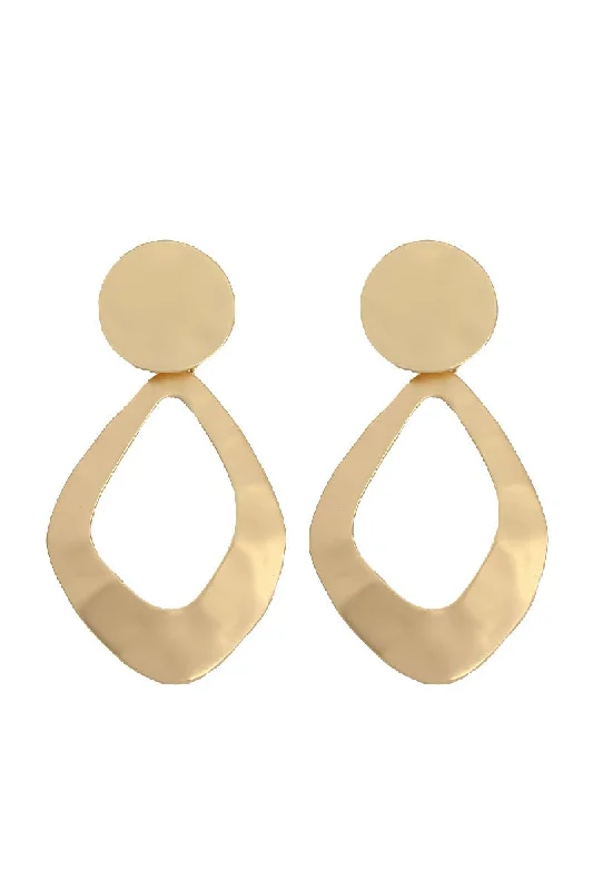 satin dressAtmospheric exaggerated ear clips Fashion geometric metal earrings  671815042653