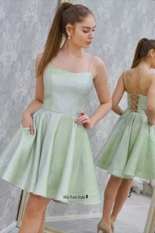 Quick Sale bodycon dressbodycon dressShort Apple Green Homecoming Dress