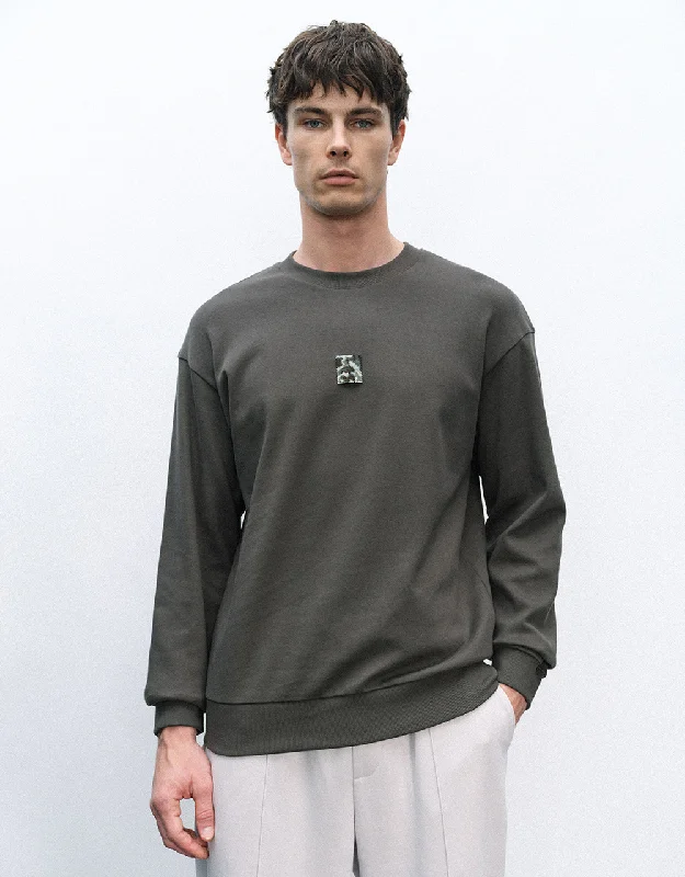 Discount Deals Crew Neck Loose Sweatshirt