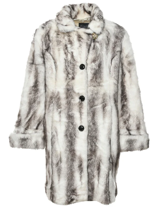 Weekend Special sporty outerwearAnimal Print Faux Fur Coat - L