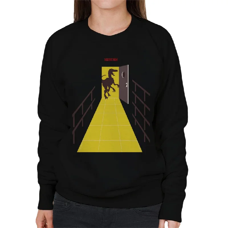 Low Prices breathable gym hoodieJurassic Park Velociraptor Opening Door Women's Sweatshirt Low Prices breathable gym hoodieJurassic Park Velociraptor Opening Door Women's Sweatshirt