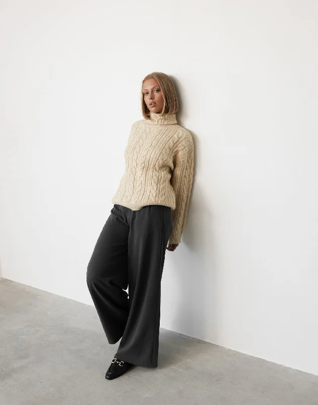 Deal Dash Kian Knit Jumper (Toasted Oat)