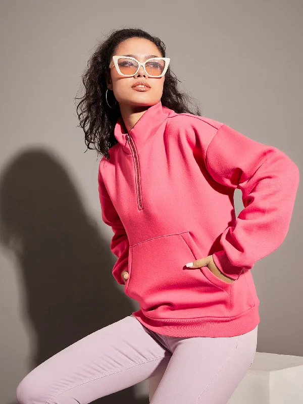 Savings Spectacular soft athletic sweatshirtWomen Pink Fleece Front Zipper Sweatshirt Savings Spectacular soft athletic sweatshirtWomen Pink Fleece Front Zipper Sweatshirt