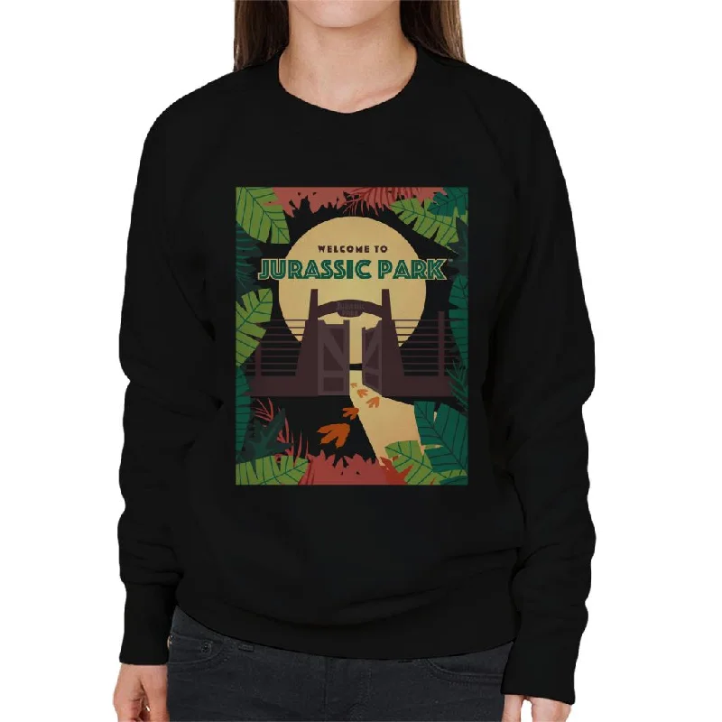 Value Deals stylish training hoodieJurassic Park Welcome To Sign Design Women's Sweatshirt Value Deals stylish training hoodieJurassic Park Welcome To Sign Design Women's Sweatshirt