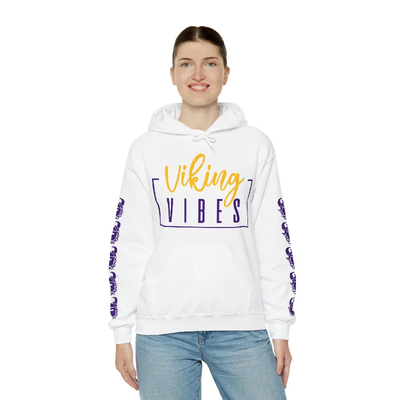 Now or Never Unisex Heavy Blend™ Hooded Sweatshirt - Vibes + Game Day Helmet (Sleeves)