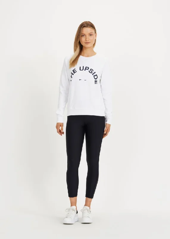Epic Deals workout-ready hoodieBondi Crew- White/Navy