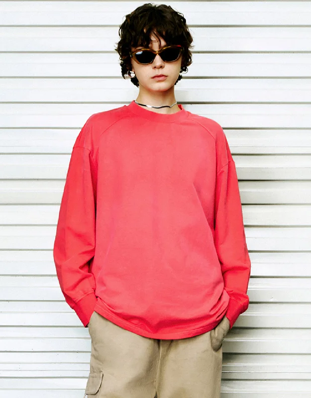Flash Sale Raglan Sleeve Crew Neck Loose Sweatshirt