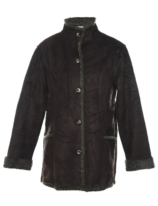 New Deals classic trench coatL.L. Bean Dark Brown Shearling Jacket - M