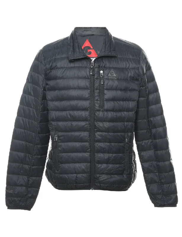 Holiday Sale cozy wool-blend coatGerry Zip Front Black Puffer Jacket - M