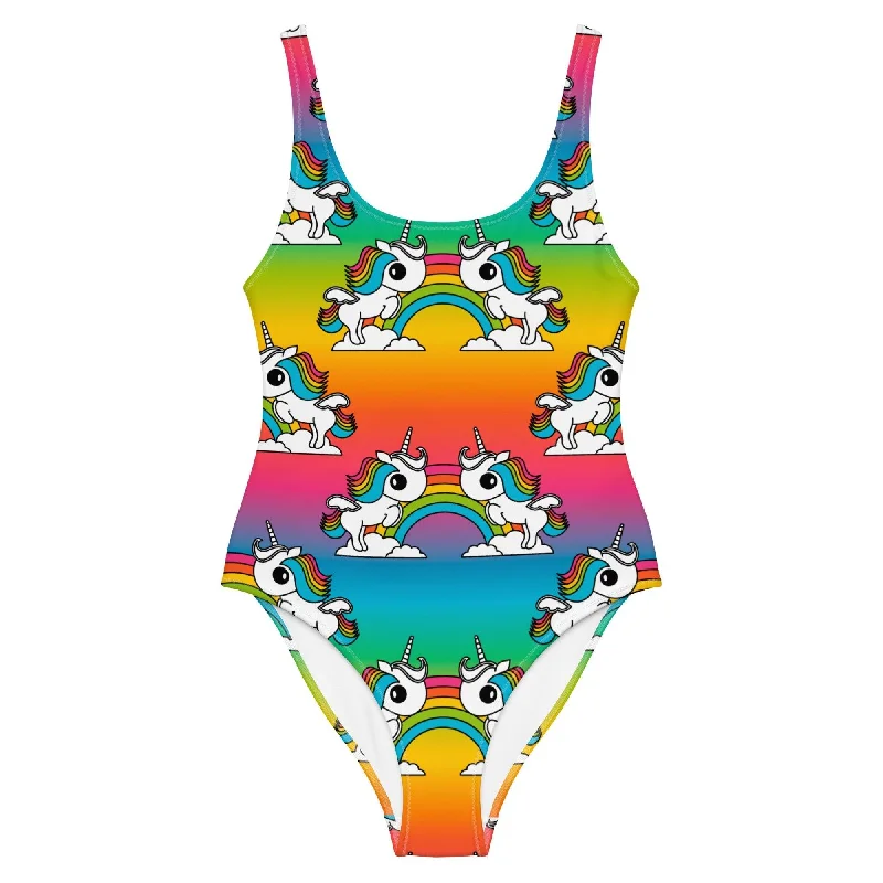 Price Break UNIQUE rainbow - One-Piece Swimsuit