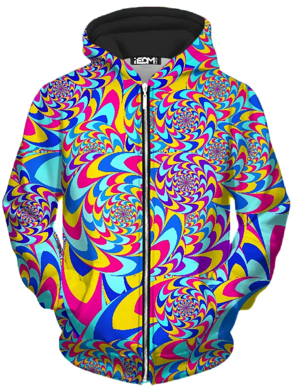 Inventory Reduction graphic hooded sweatshirtRabbit Hole Unisex Zip-Up Hoodie