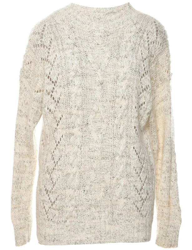 contemporary coatCable Knit Jumper - M