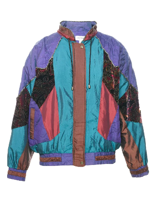 Deal Dash slim fit coatPatchwork Ski Jacket - L